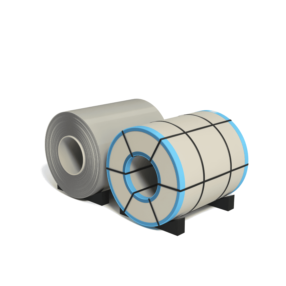 Рулон ГЦ полимер 0.5x1250 Zn60 RAL 7004 РТМ