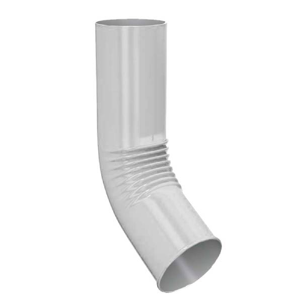 Колено трубы D150 сливное RAL9003 185/150